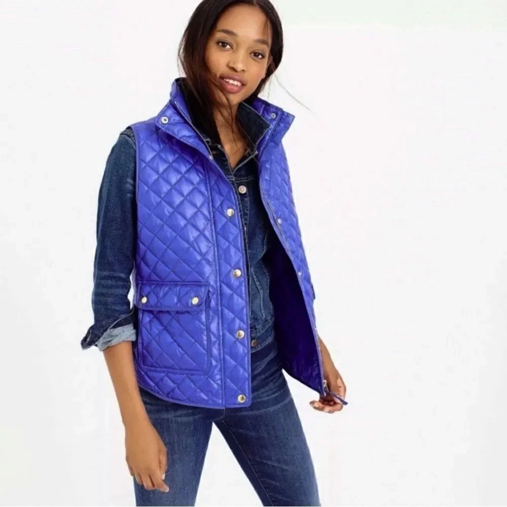 J. Crew Down Field Quilted Puffer Vest Size Small